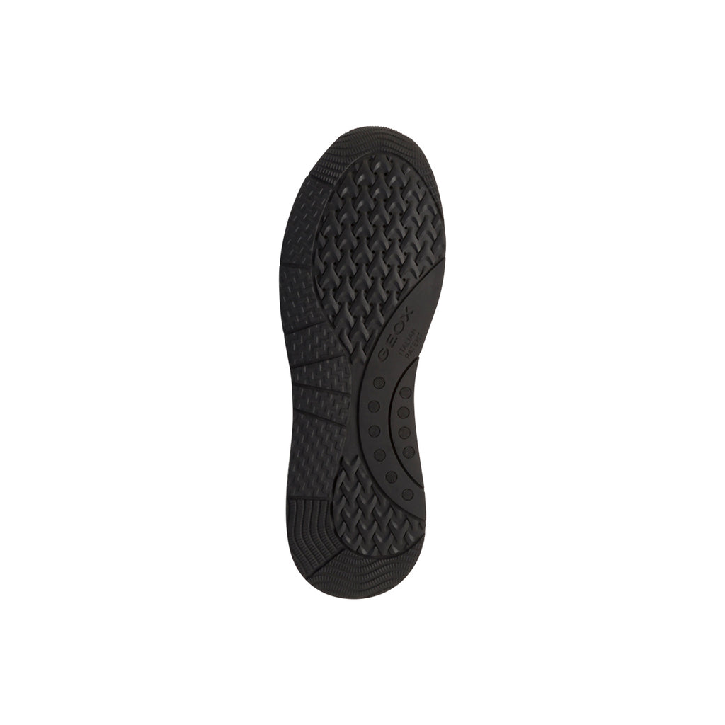 Sneakers traspiranti da donna taupe in pelle Geox
