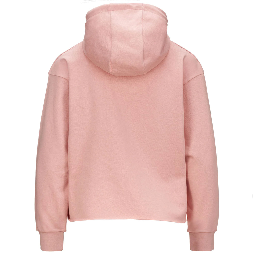 Felpa da donna rosa con cappuccio Kappa Logo Fruova