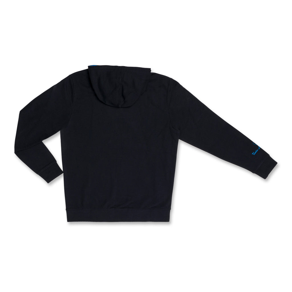 Felpa con cappuccio da uomo blu navy con logo Tonino Lamborghini