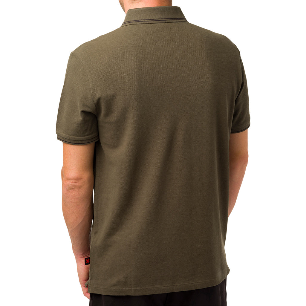 T-shirt polo da uomo verde militare Ducati Scrambler