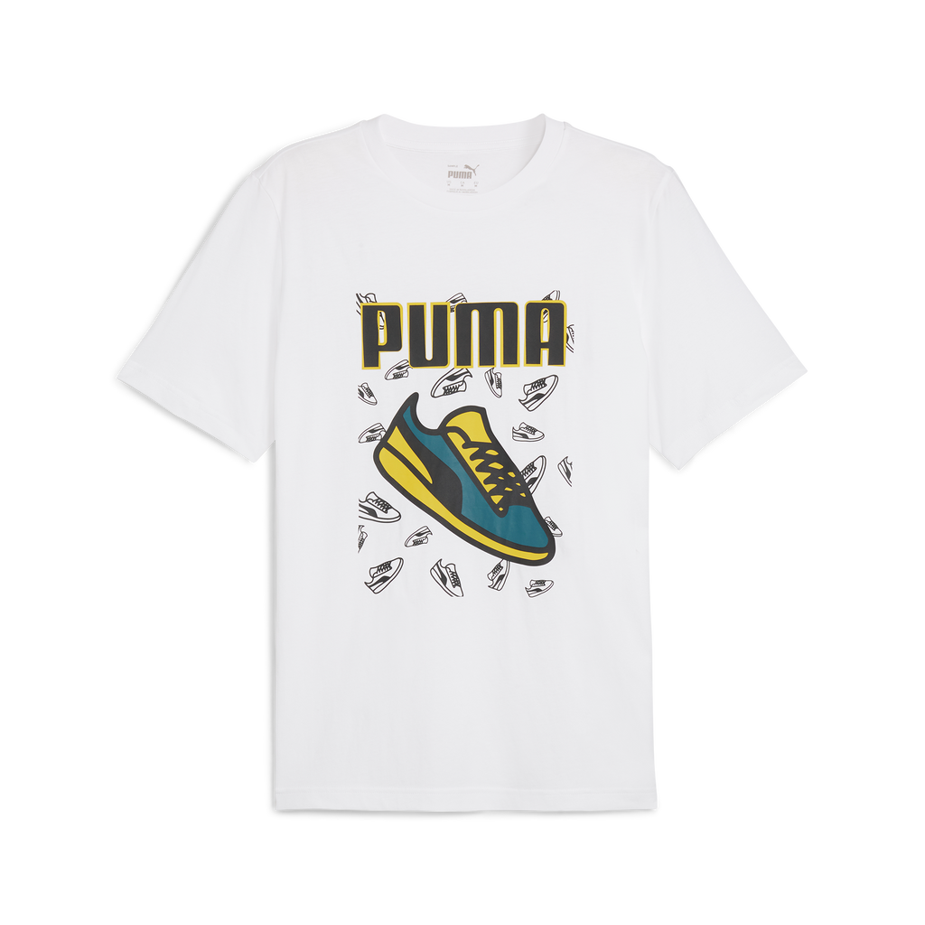 T-shirt bianca da uomo con stampa Puma