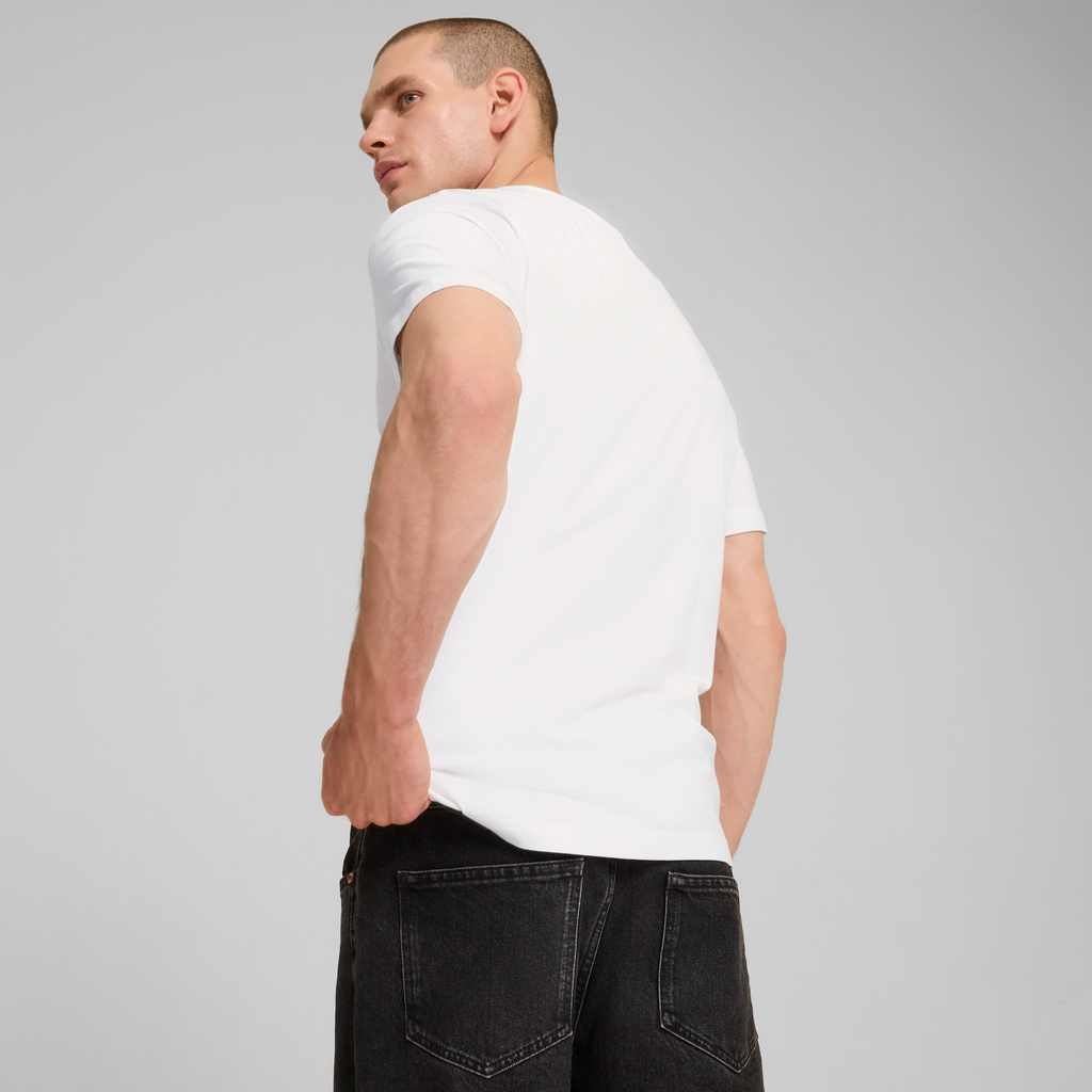 T-shirt bianca da uomo con stampa Puma