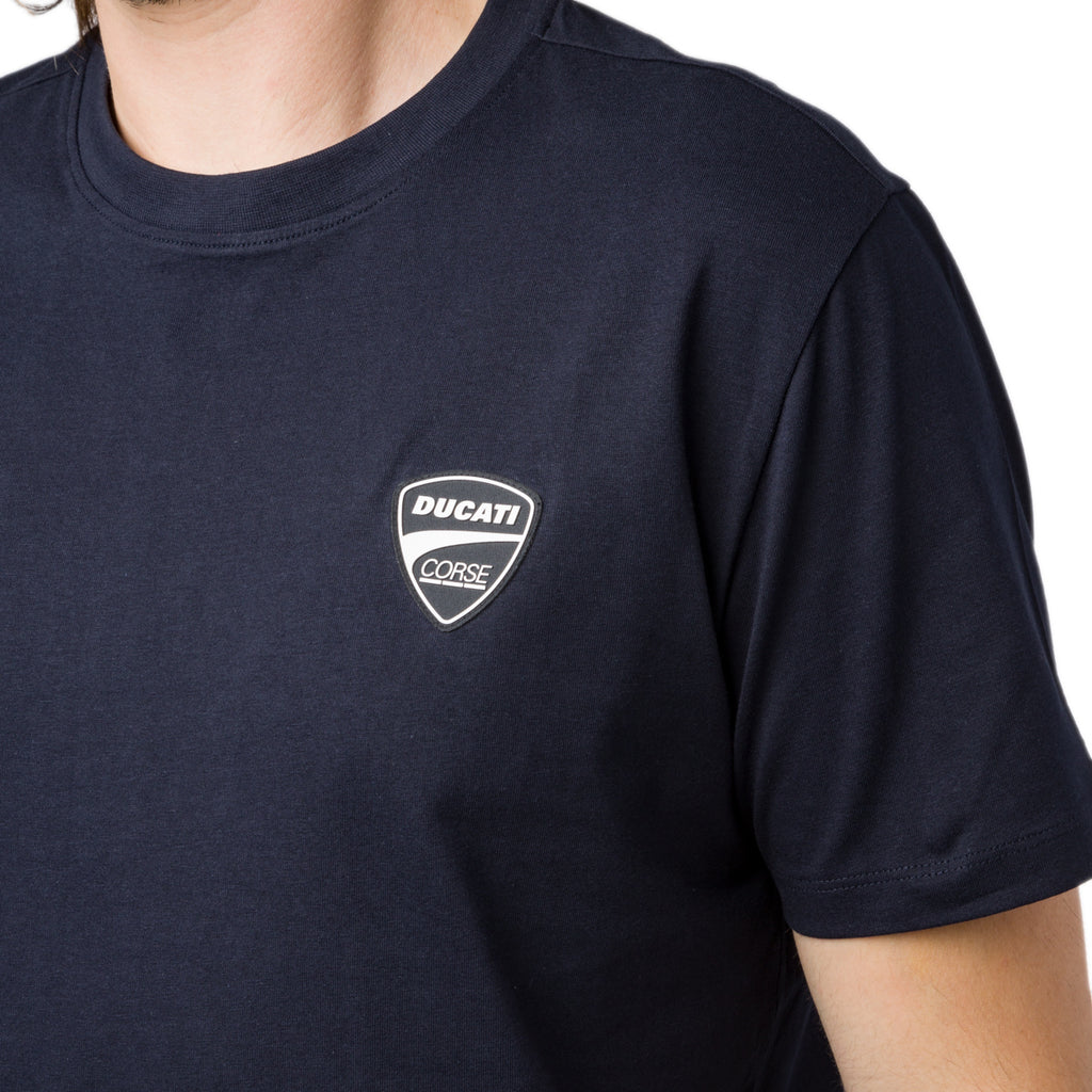 T-shirt da uomo blu navy Ducati Corse