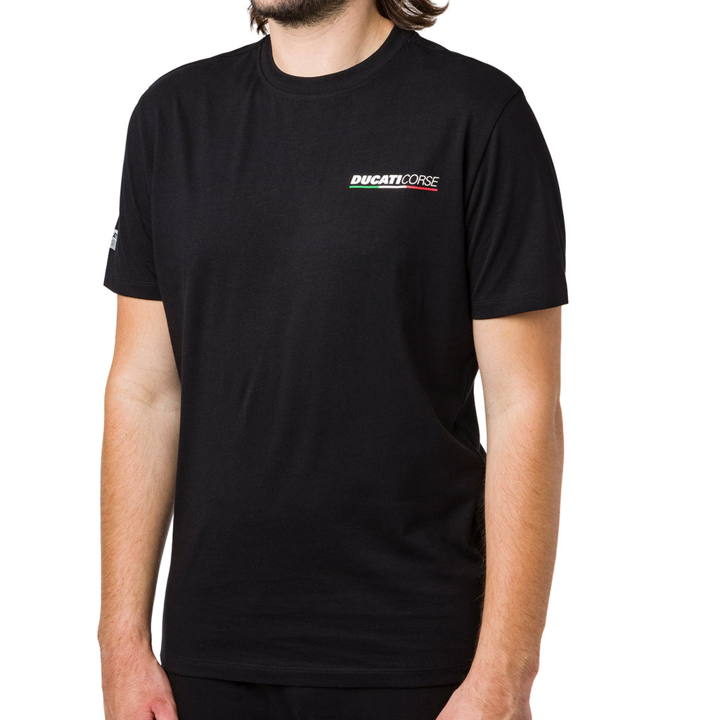 T-shirt uomo nera Ducati Corse