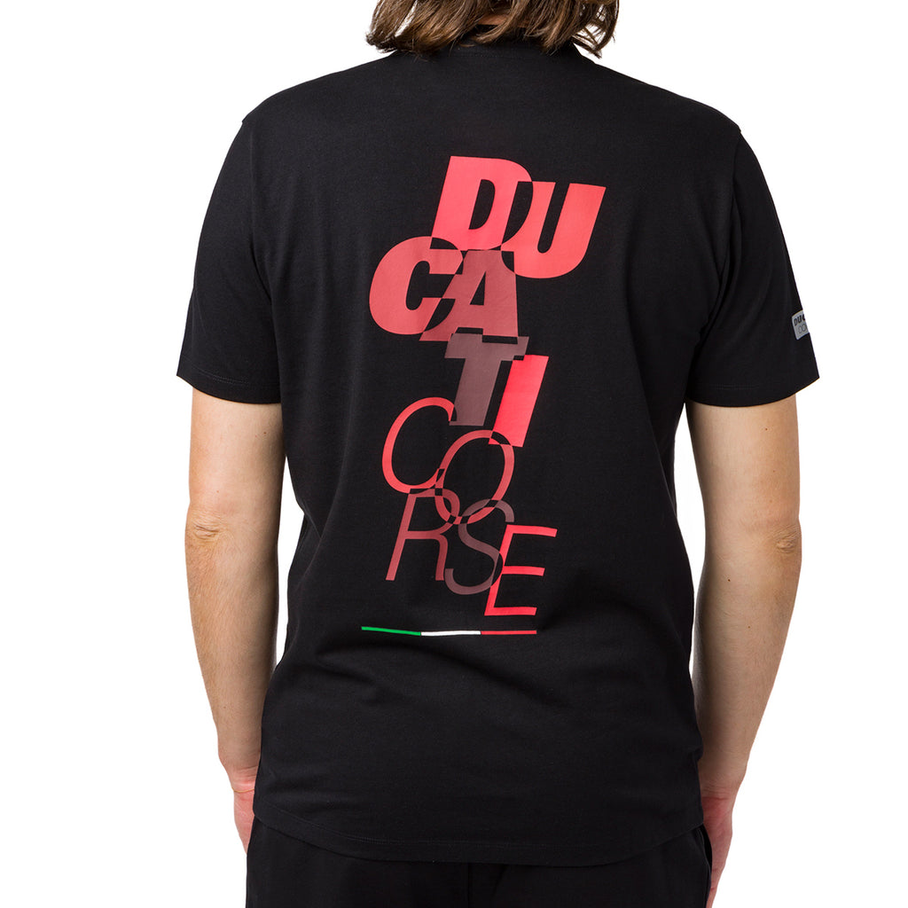 T-shirt uomo nera Ducati Corse