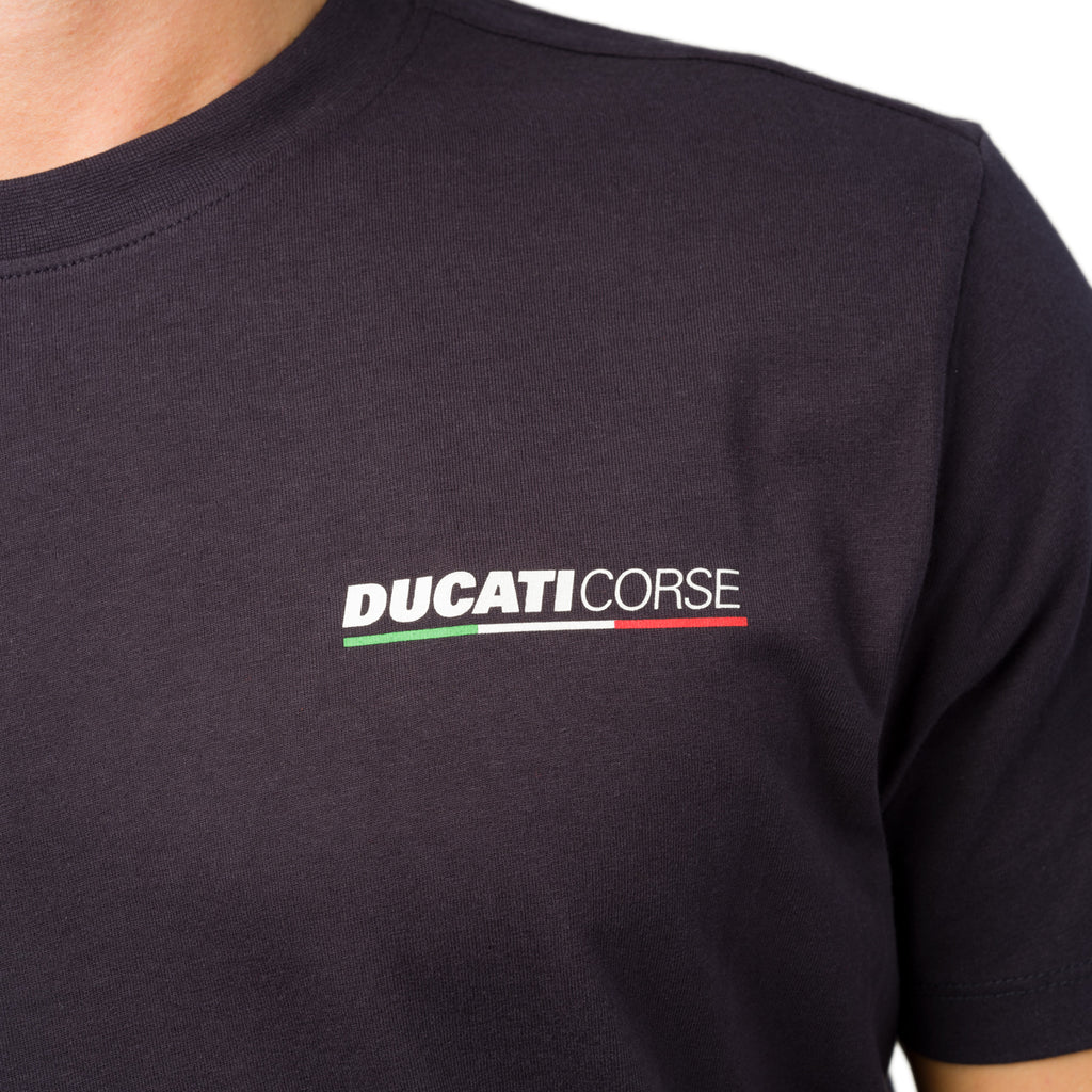 T-shirt uomo blu navy Ducati Corse