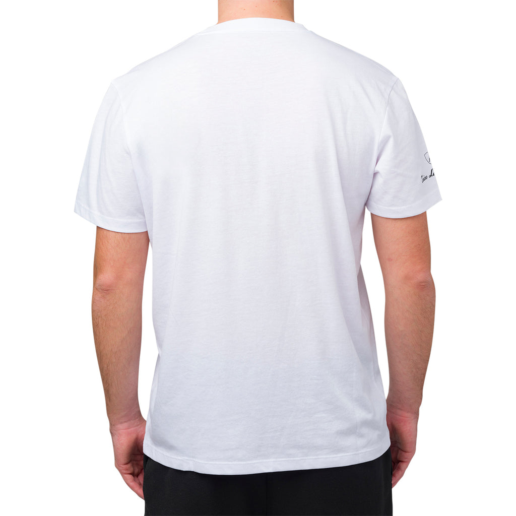 T-shirt bianca da uomo con logo Tonino Lamborghini