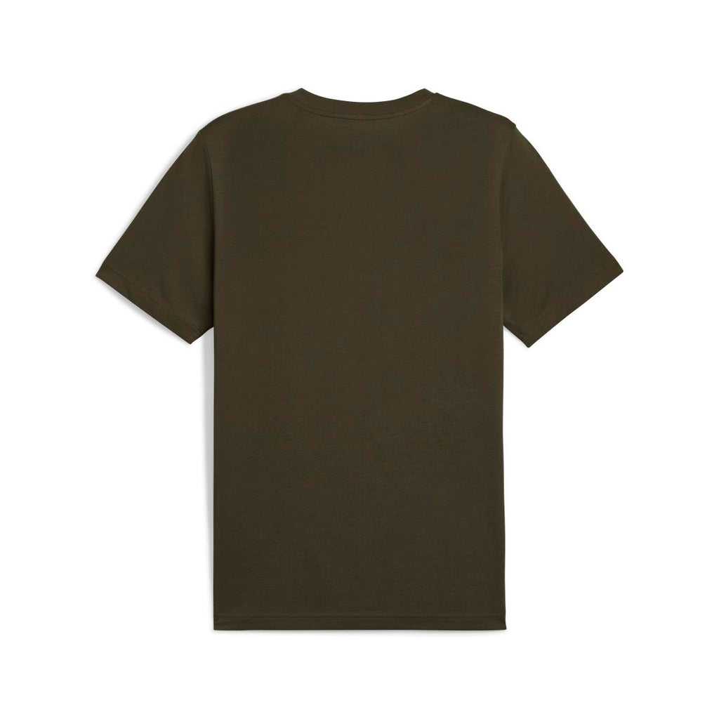 T-shirt verde militare da Uomo con logo PUMA