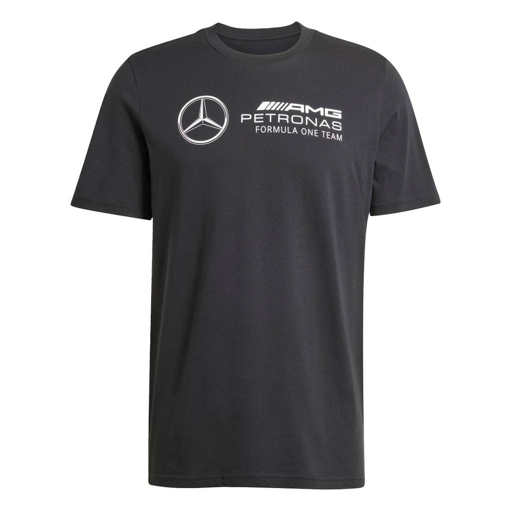 T-shirt da Uomo nera con logo adidas x Mercedes-AMG Petronas F1 Team