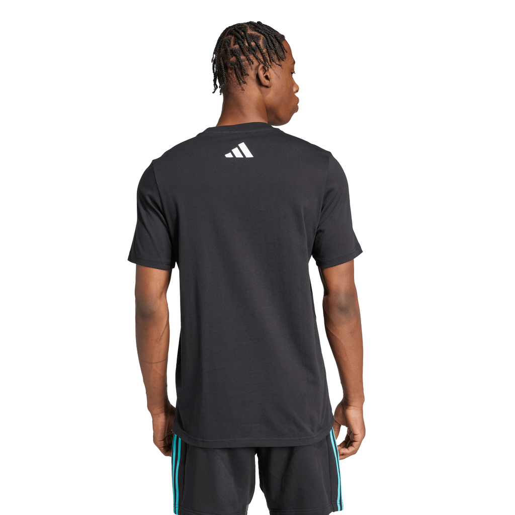 T-shirt da Uomo nera con logo adidas x Mercedes-AMG Petronas F1 Team