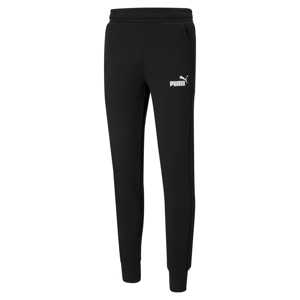 Pantaloni neri da uomo con logo a contrasto Puma Essentials