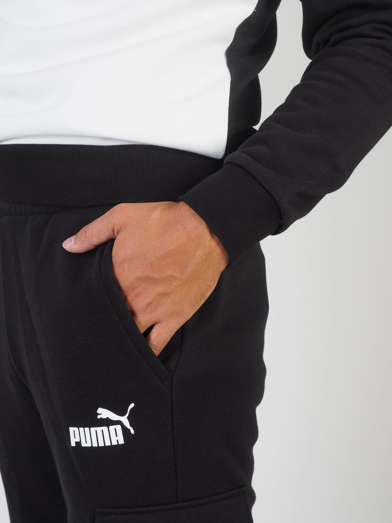 Pantaloni cargo da jogging neri da uomo Puma