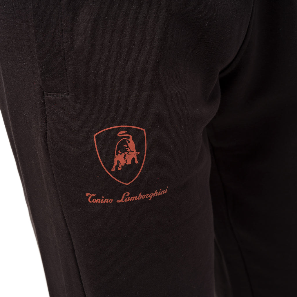 Pantaloni da joggin neri con logo Tonino Lamborghini