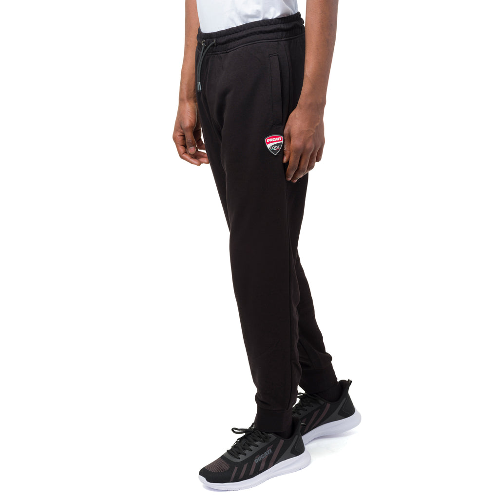 Pantaloni sportivi neri da Uomo con logo e vita elasticizzata Ducati Corse