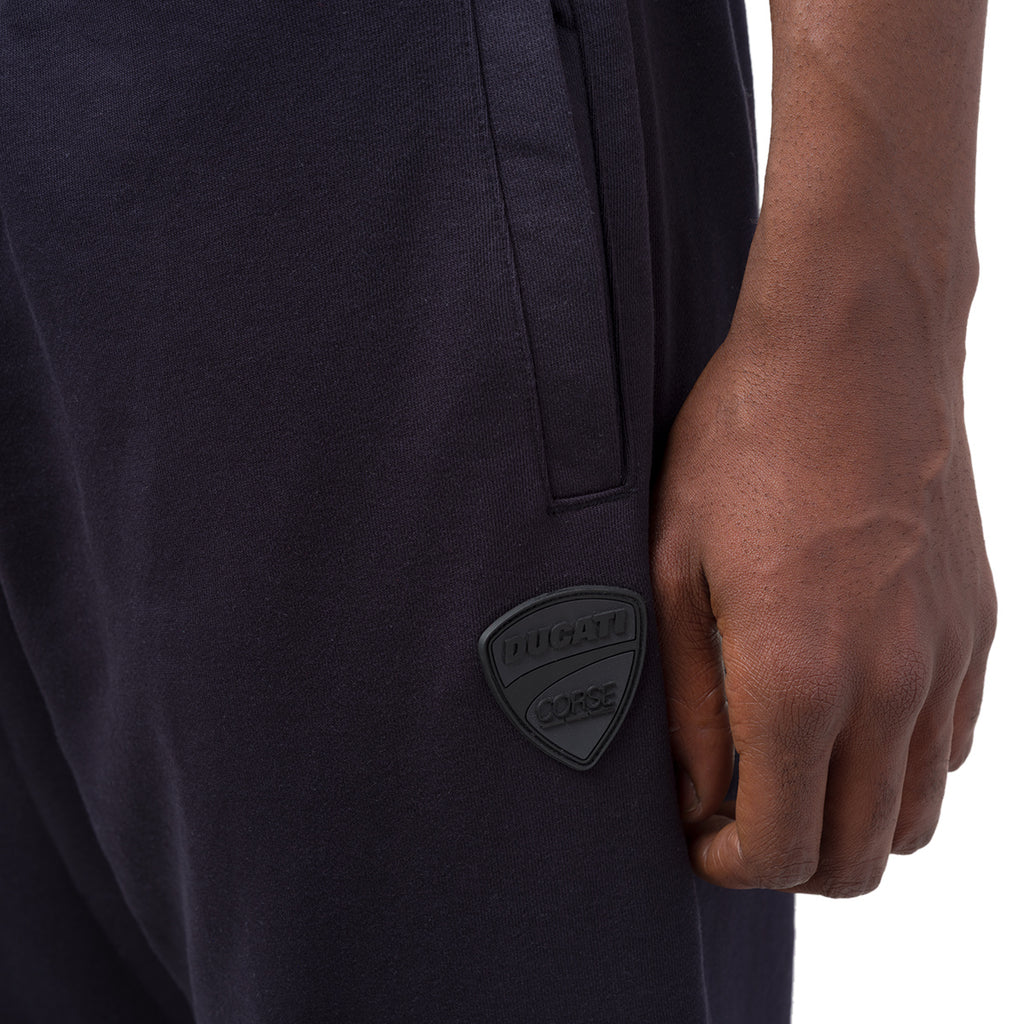 Pantaloni sportivi blu navy da Uomo con logo e vita elasticizzata Ducati Corse