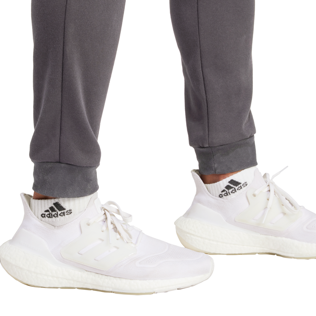 Pantaloni sportivi da uomo grigi adidas con vita elasticizzata