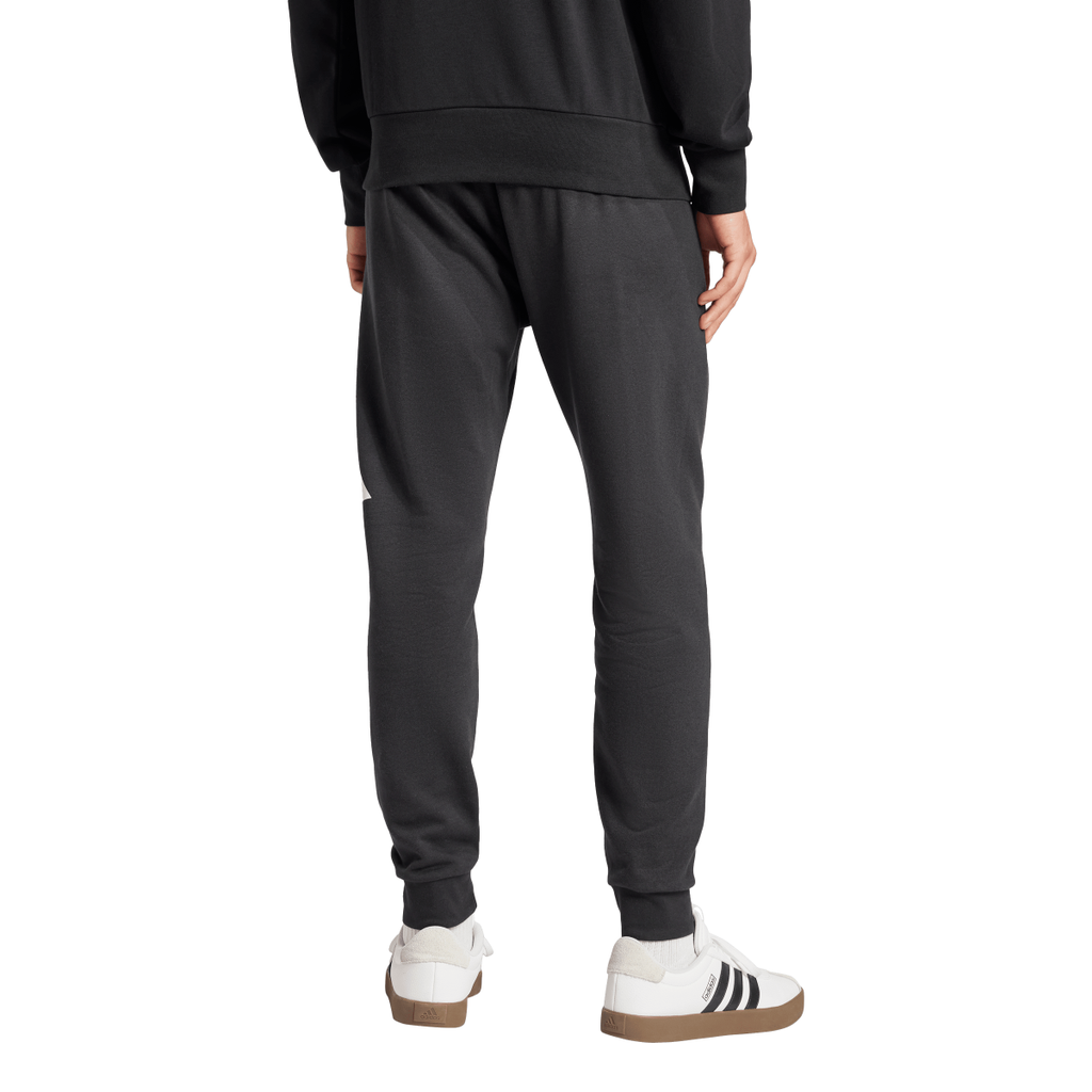 Pantaloni in Jersey neri da Uomo con vita elasticizzata e logo adidas
