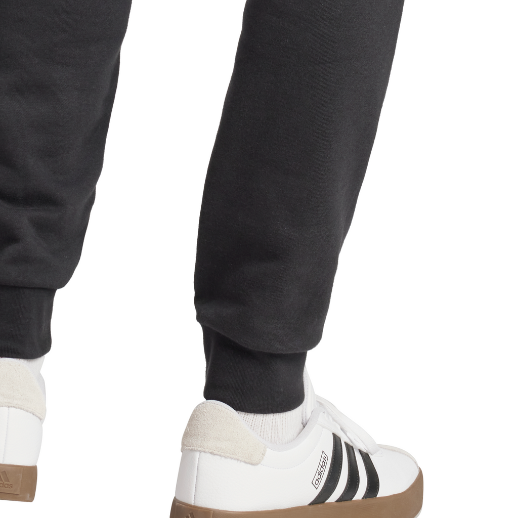 Pantaloni in Jersey neri da Uomo con vita elasticizzata e logo adidas