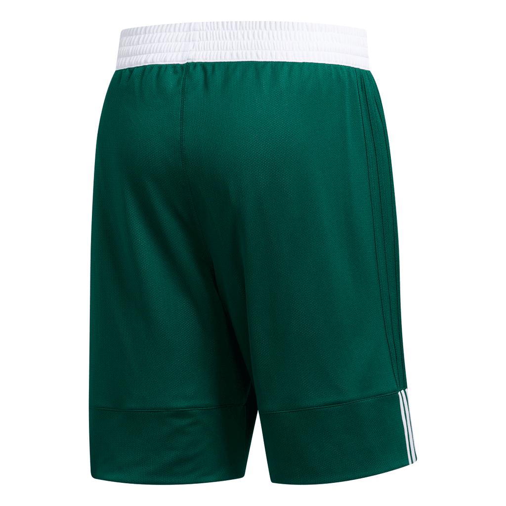 Pantaloncini Shorts sportivi da Uomo verdi e bianchi con logo adidas