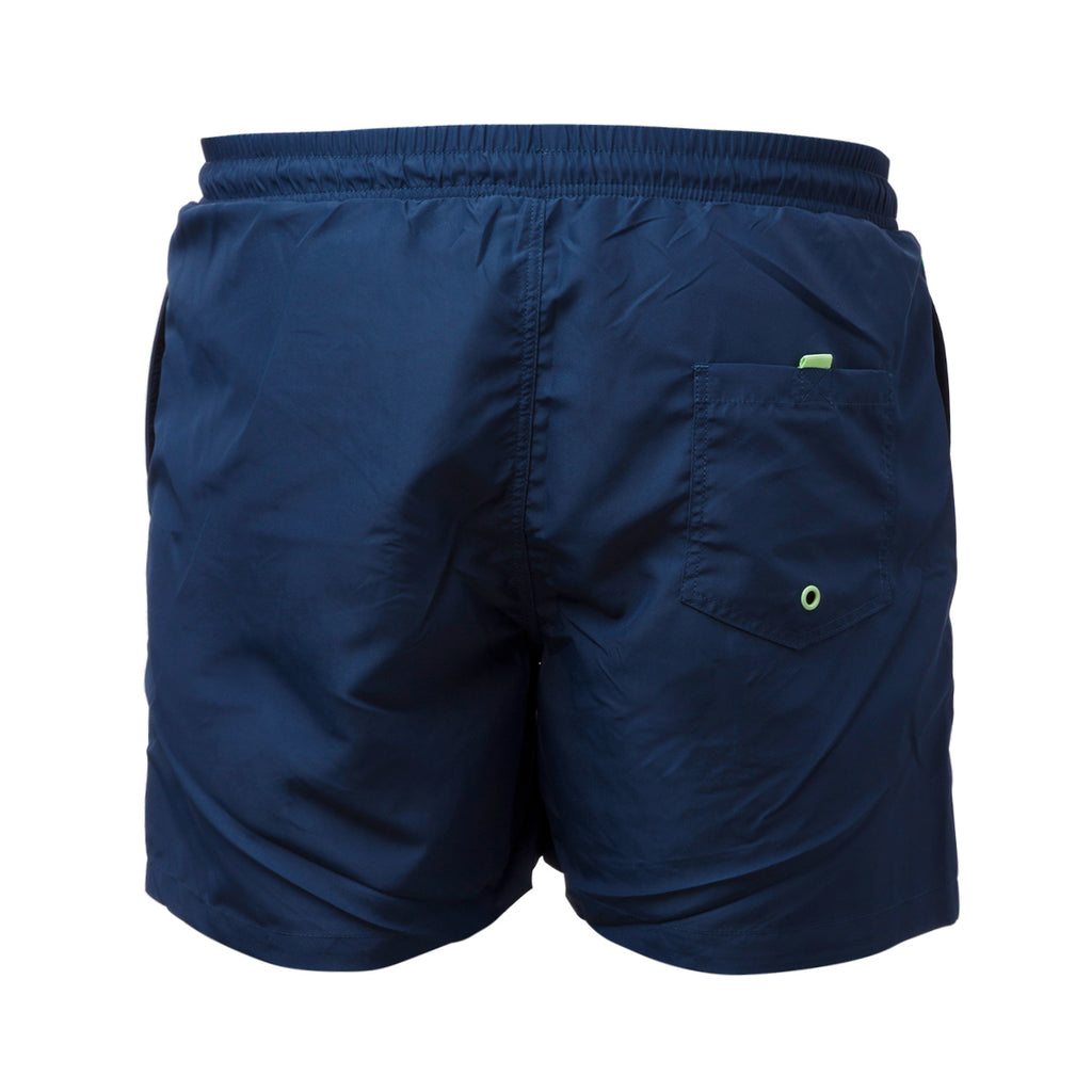 Costume da bagno Blu da Uomo con dettagli verde acqua e logo frontale Ducati
