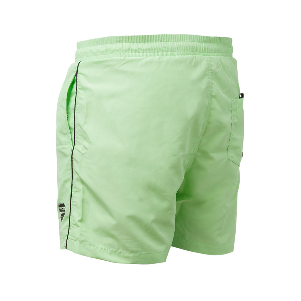 Costume da bagno Uomo Verde con elastico in vita e logo frontale Ducati Corse