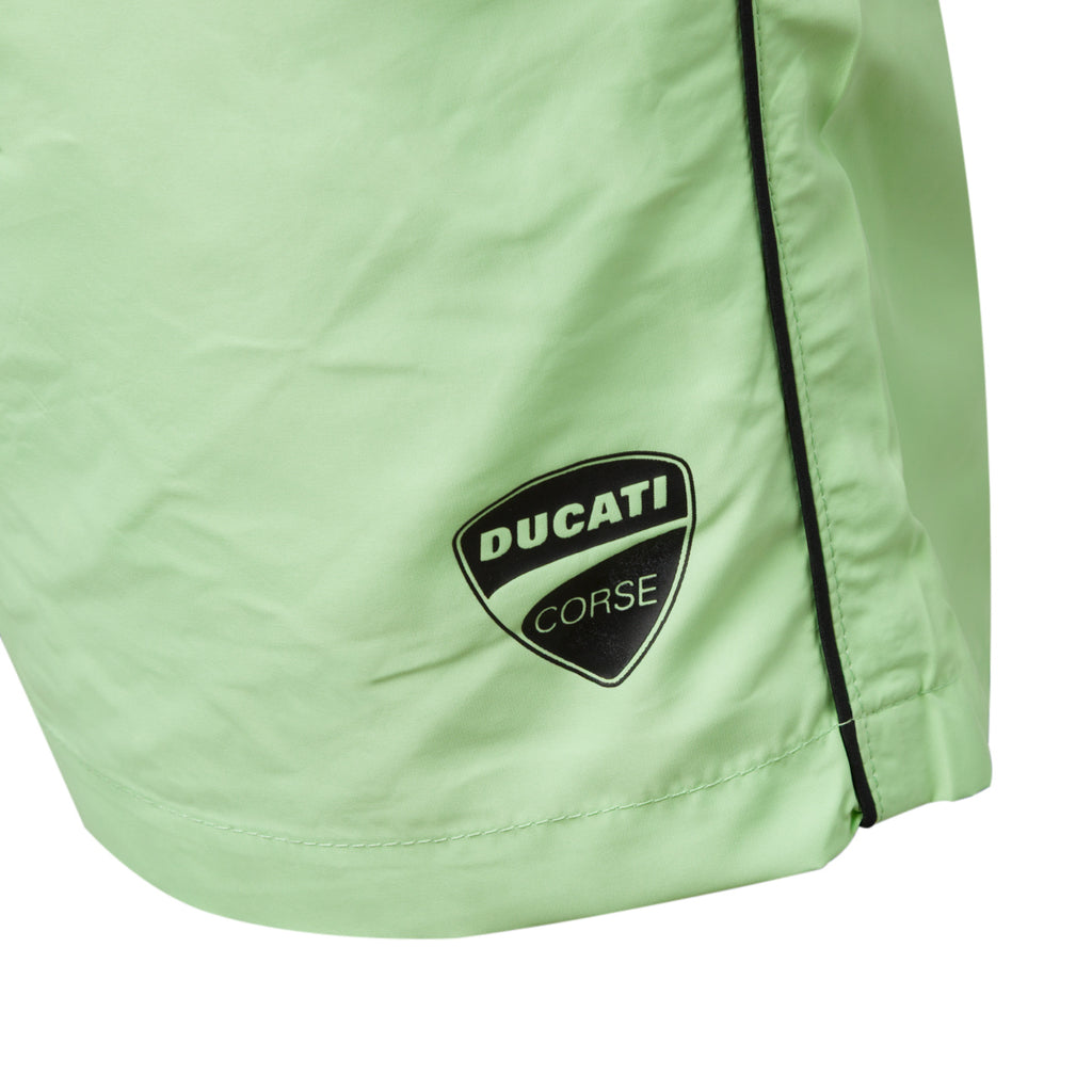Costume da bagno Uomo Verde con elastico in vita e logo frontale Ducati Corse