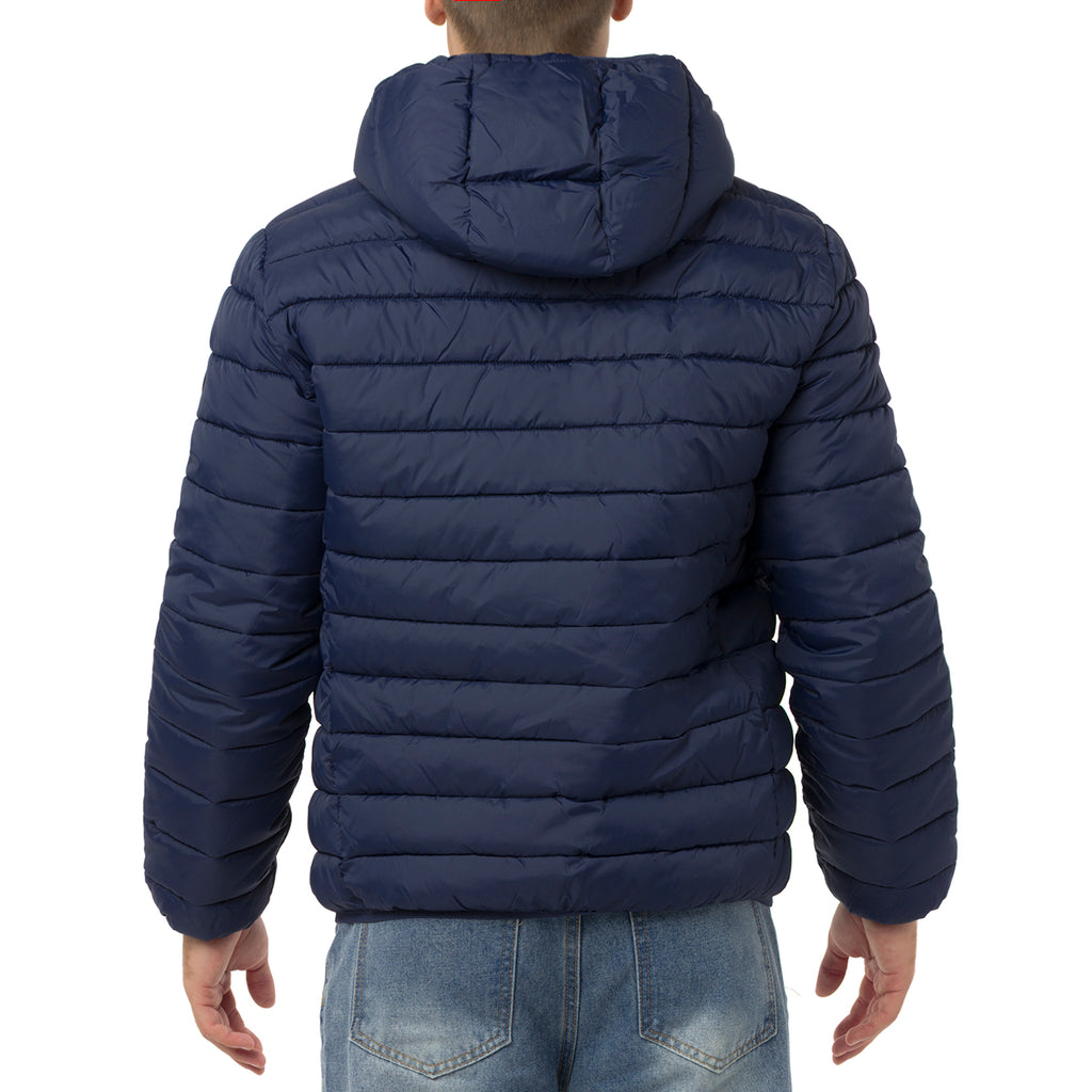 Giubbotto Uomo trapuntato blu con cappuccio Ducati Corse