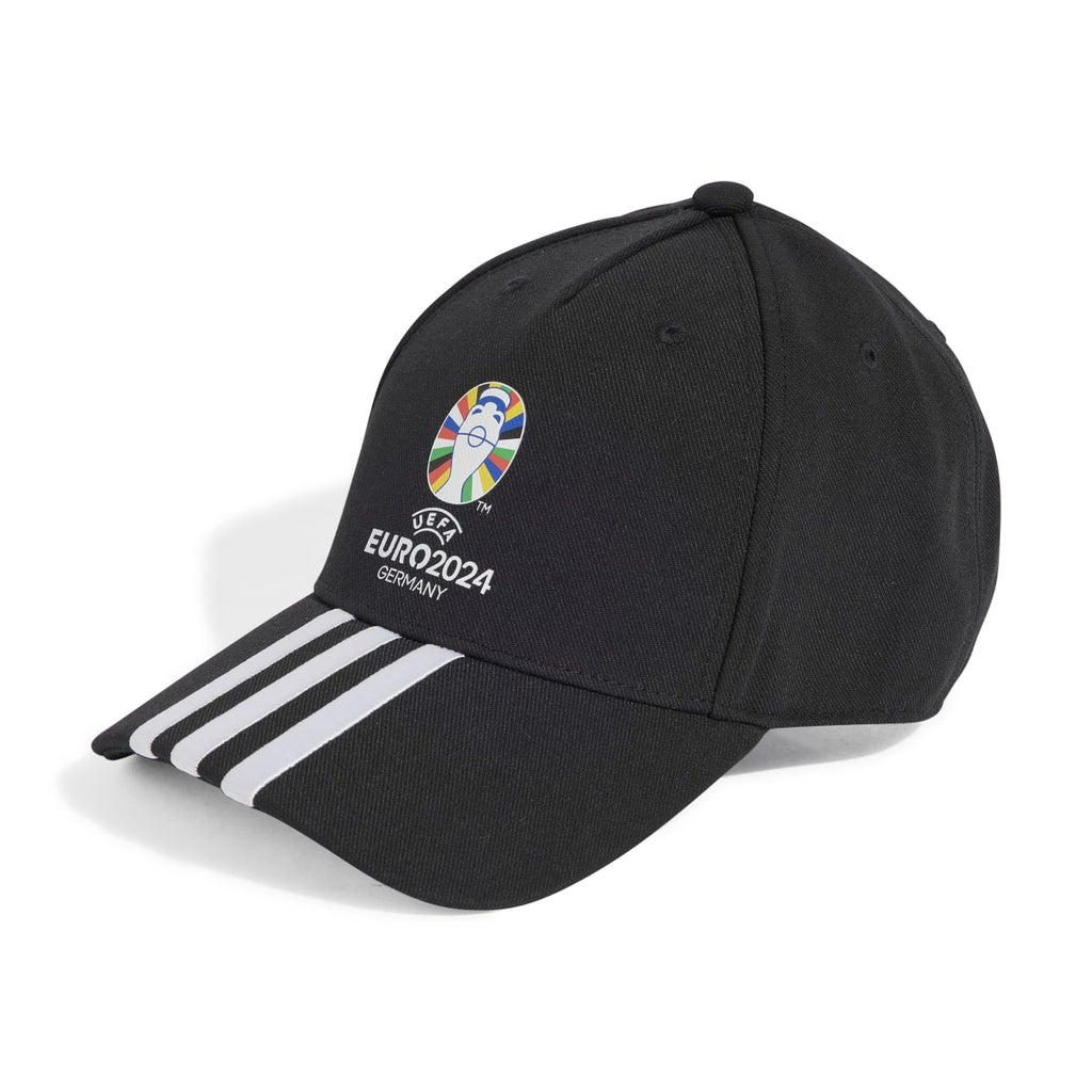 Cappellino con visiera nero e bianco adidas UEFA EURO24 Official Emblem