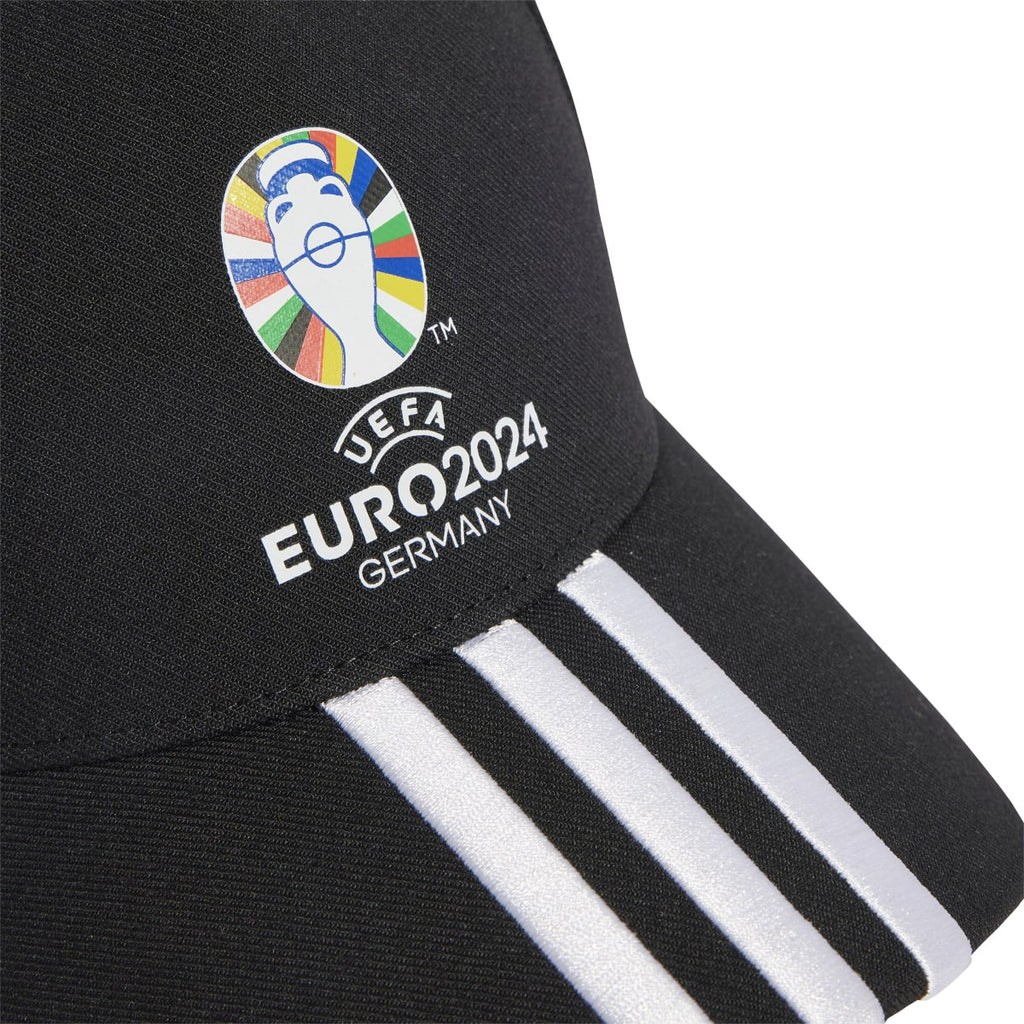 Cappellino con visiera nero e bianco adidas UEFA EURO24 Official Emblem