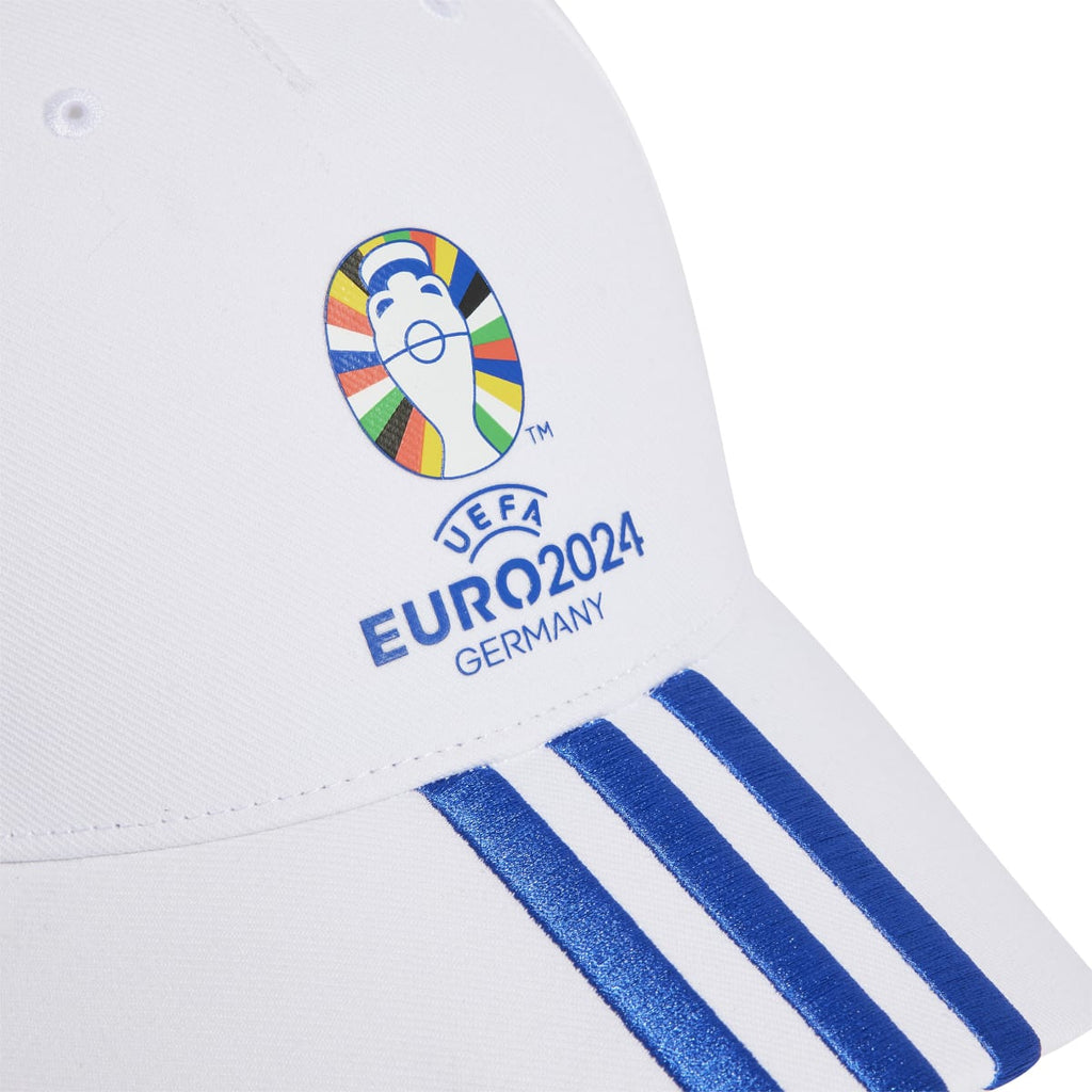 Cappellino con visiera bianco e blu adidas UEFA EURO24 Official Emblem