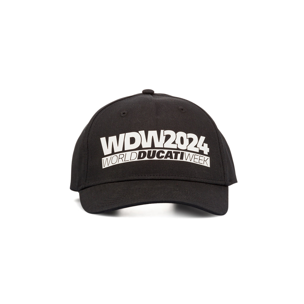 Cappellino da uomo nero con logo WDW2024 Ducati