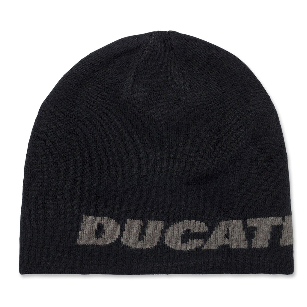 Berretto nero e grigio da uomo con logo Ducati Corse