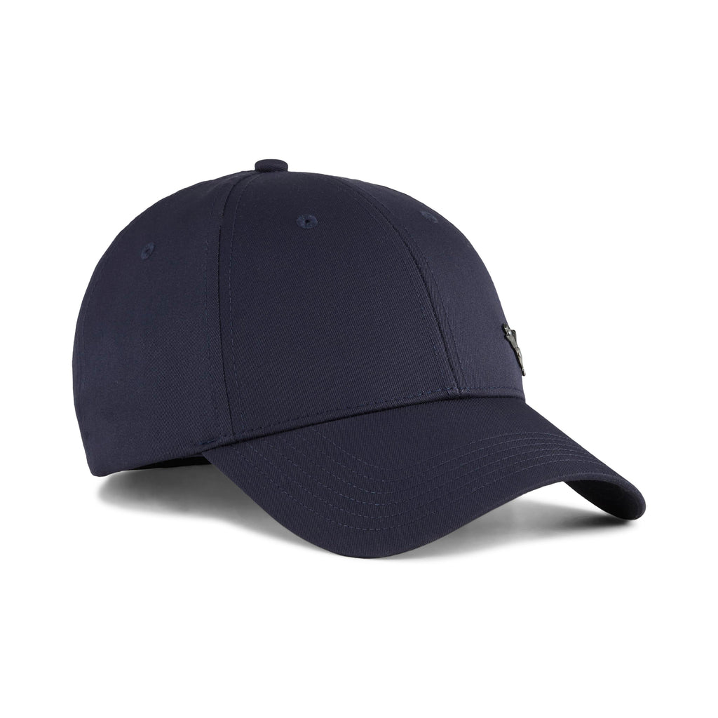 Cappellino blu con logo e chiusura con strappo Puma Ess Metal