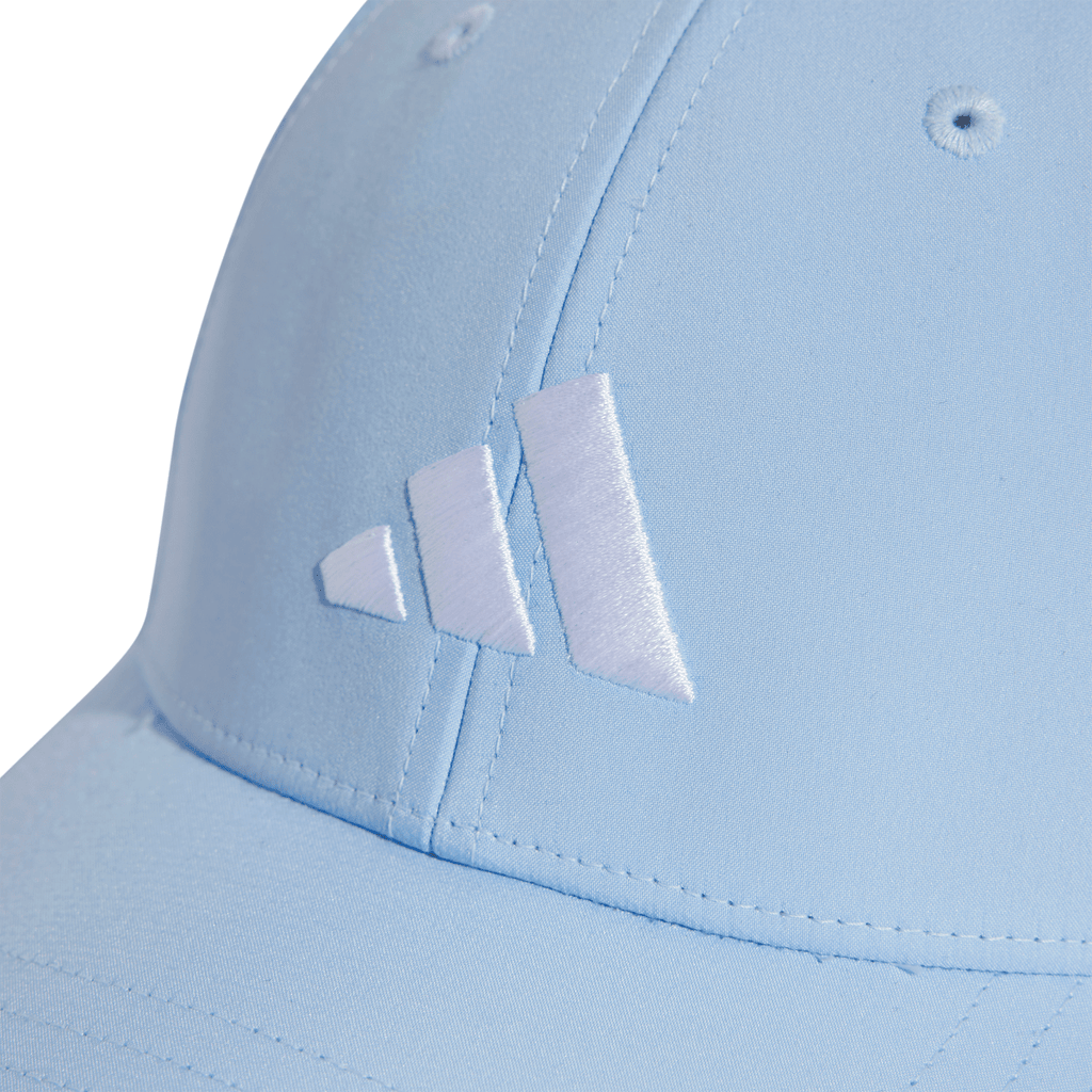 Cappello azzurro regolabile con visiera e logo adidas