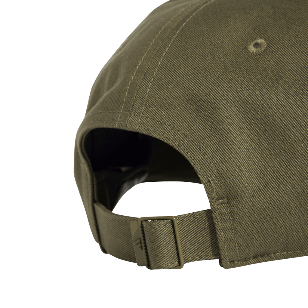 Cappellino verde militare regolabile e con logo adidas