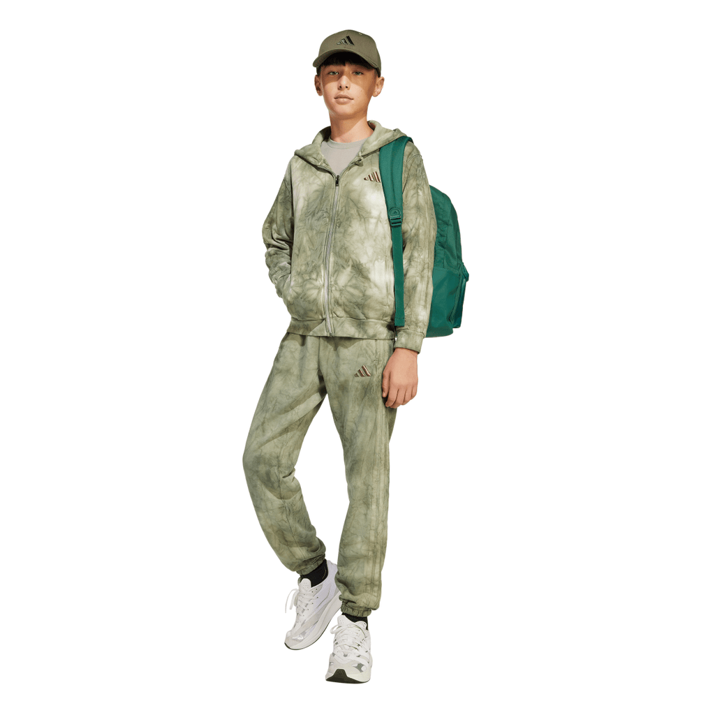 Cappellino verde militare regolabile e con logo adidas