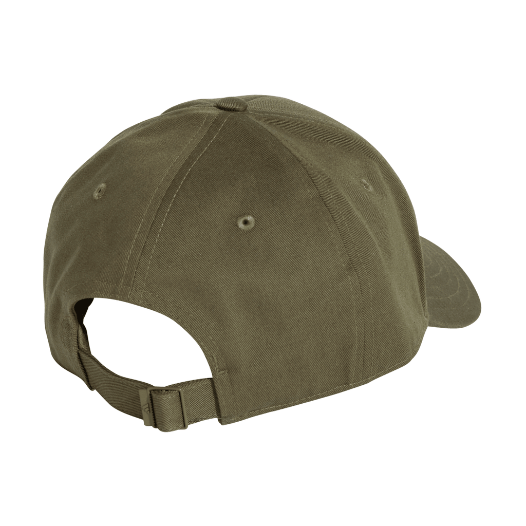 Cappellino verde militare regolabile e con logo adidas