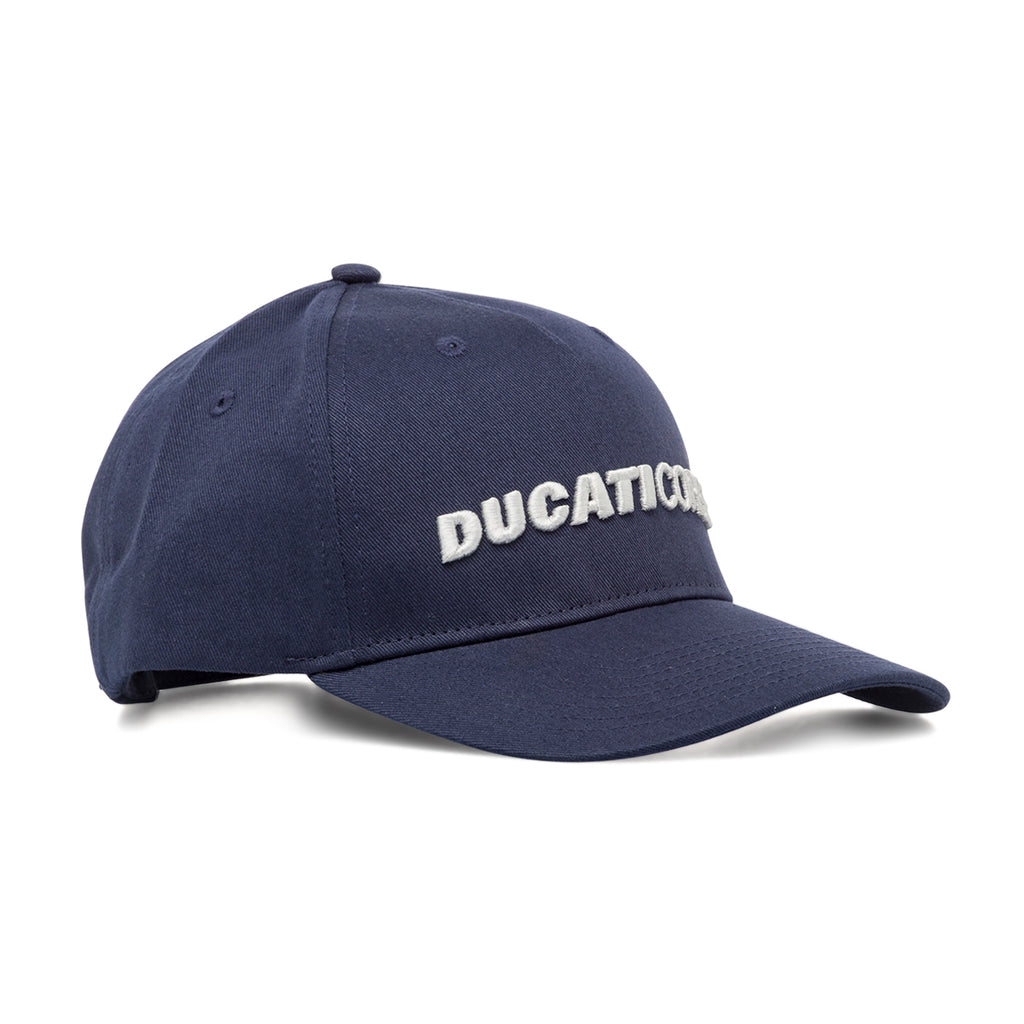 Cappellino blu scuro con visiera da Uomo Ducati Corse