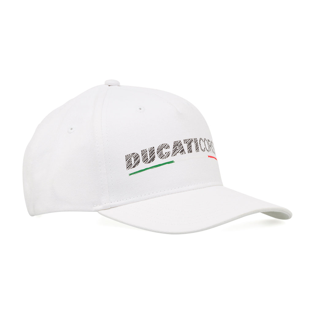 Cappellino bianco regolabile da Uomo Ducati Corse