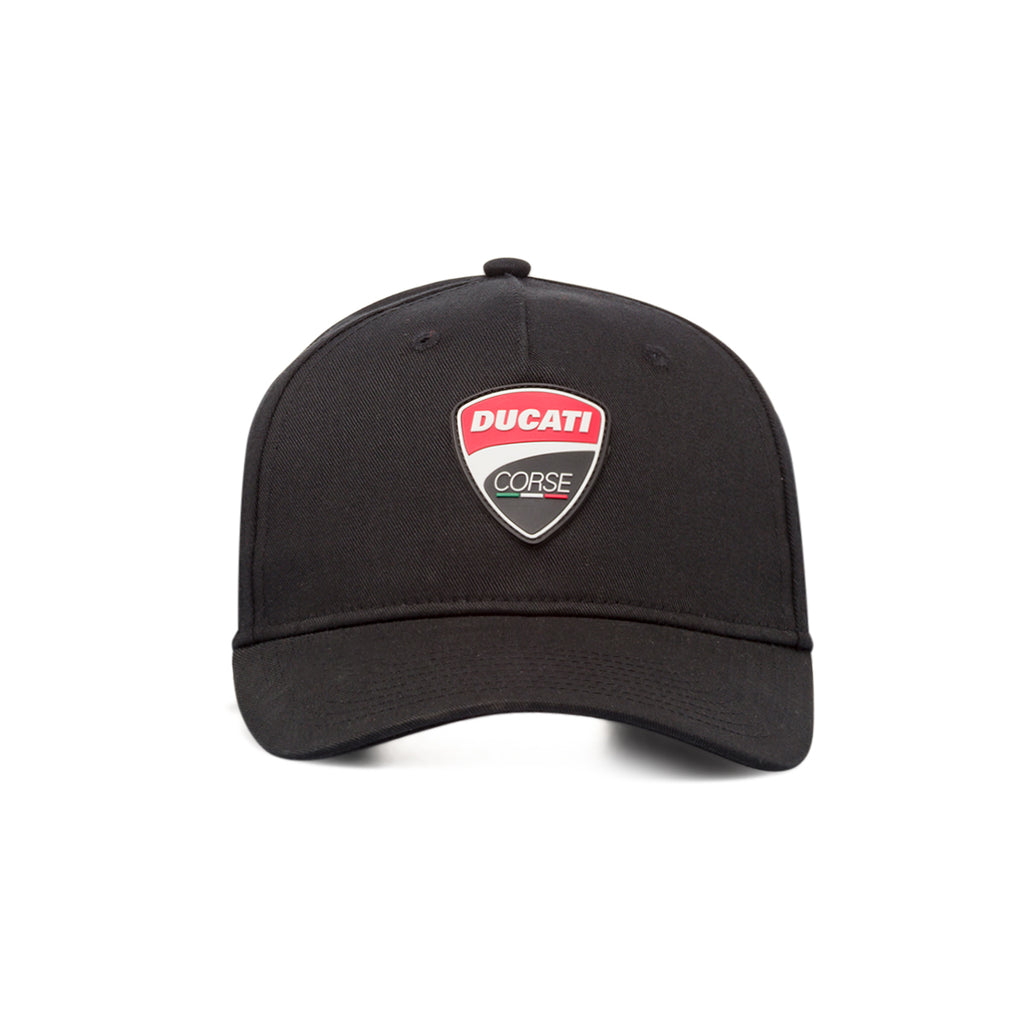 Cappellino nero da Uomo Ducati Corse con visiera