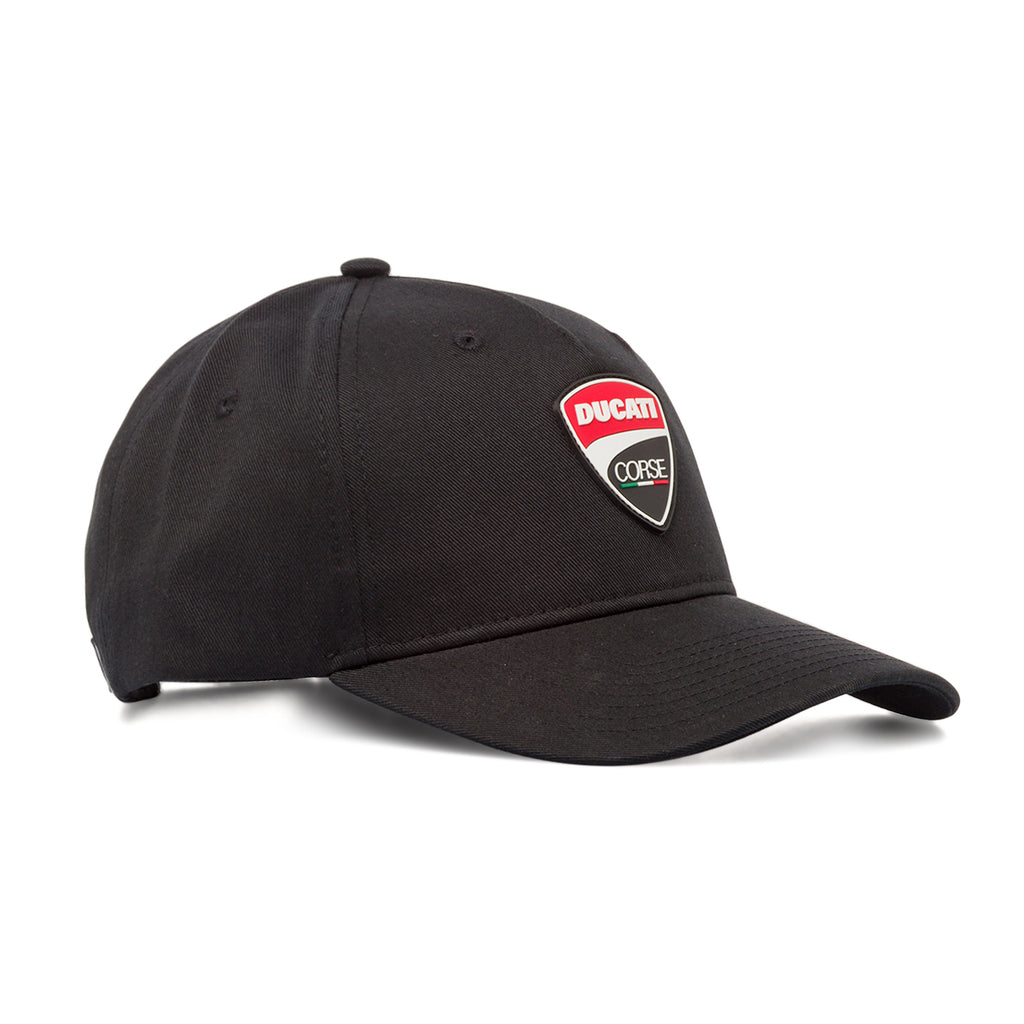 Cappellino nero da Uomo Ducati Corse con visiera