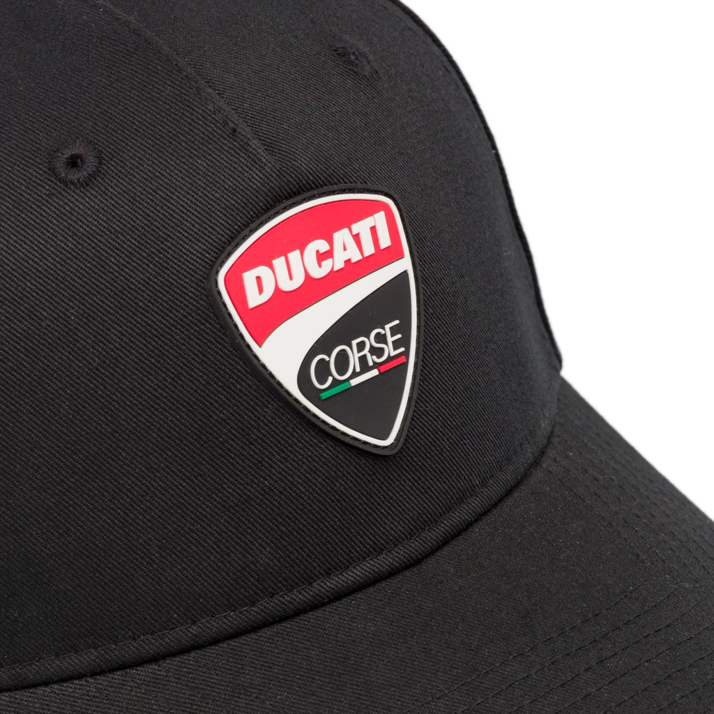 Cappellino nero da Uomo Ducati Corse con visiera