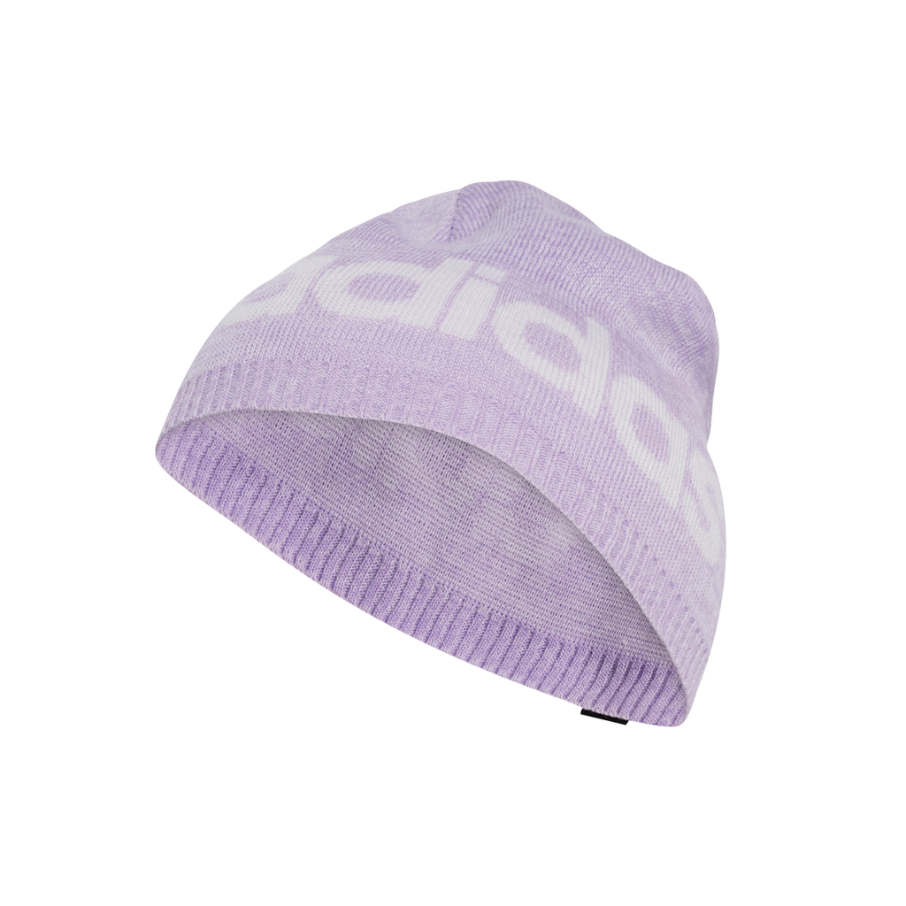 Berretto Lilla da Donna con maxi logo e rifinitura a costine adidas