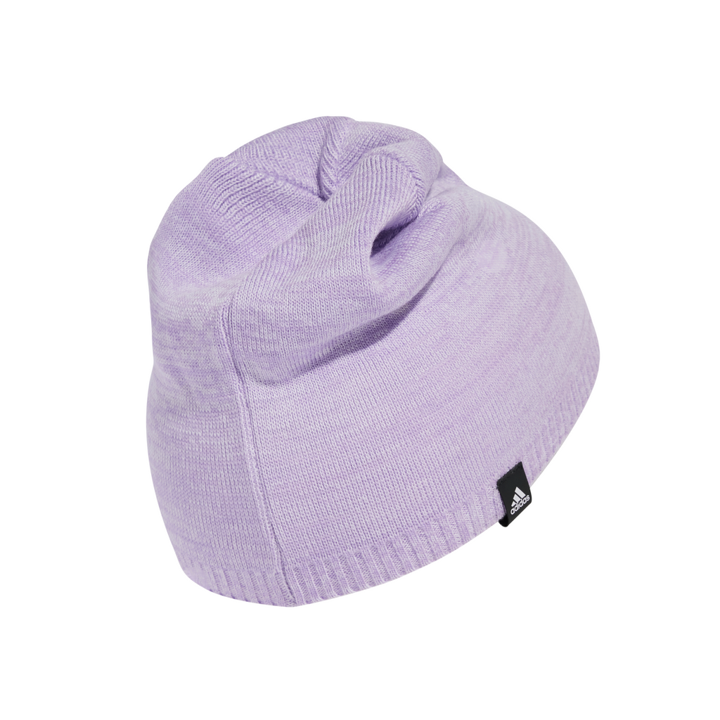 Berretto Lilla da Donna con maxi logo e rifinitura a costine adidas