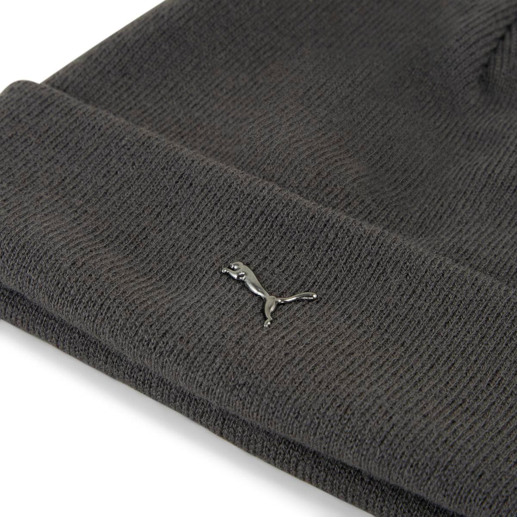 Berretto Puma unisex grigio con logo metallico sul risvolto