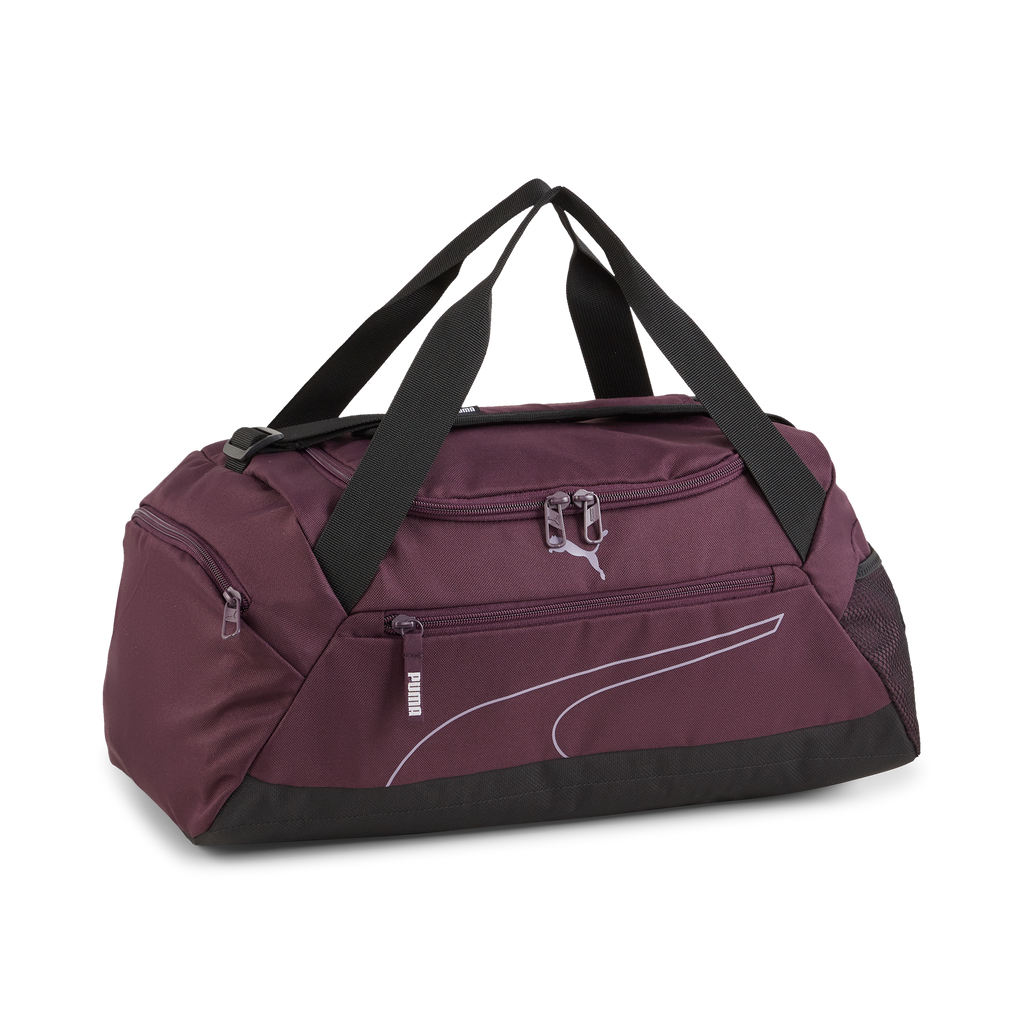 Borsone sportivo viola scuro con logo Puma