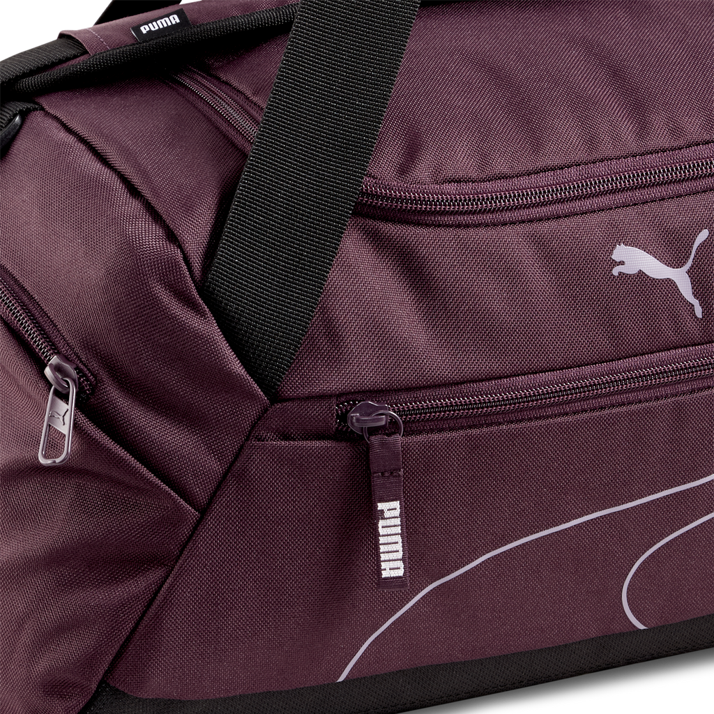 Borsone sportivo viola scuro con logo Puma