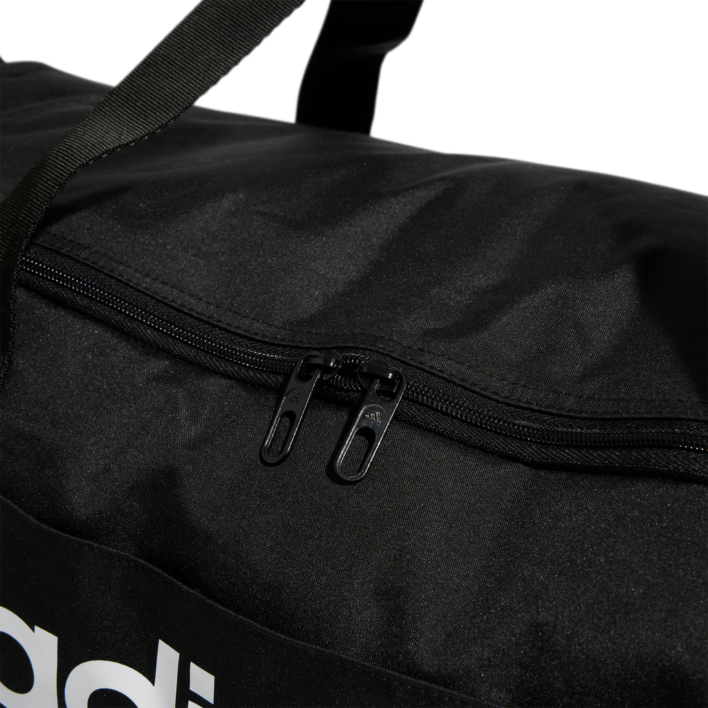 Borsa sportiva nera con logo frontale adidas