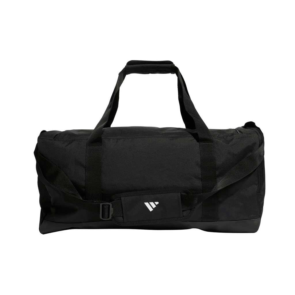 Borsa sportiva nera con logo frontale adidas