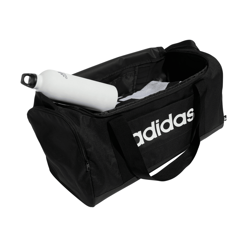 Borsa sportiva nera con manico e tracolla adidas